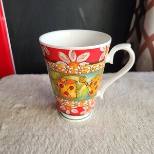 Roy Kirkham Gardening Time Mug Fine Bone China 1997 Made in England EUC SEE PICS